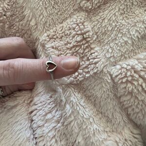 James Avery Silver Delicate Beaded Heart Ring